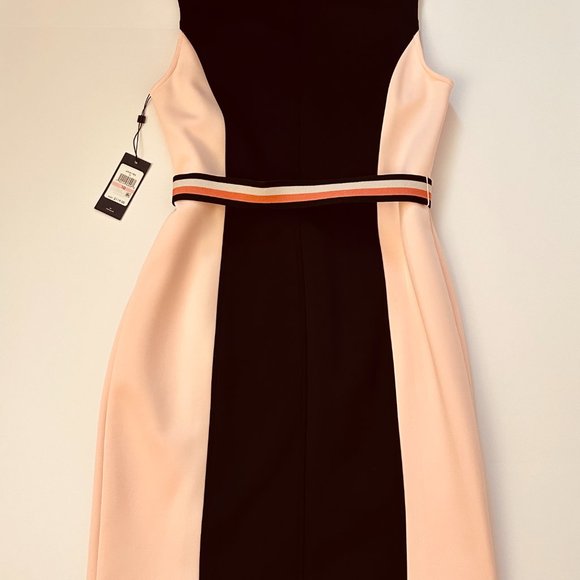 NWT _ TOMMY HILFIGER Women's Full Zip Bodycon Sleeveless Sexy Career Dress - Picture 4 of 5